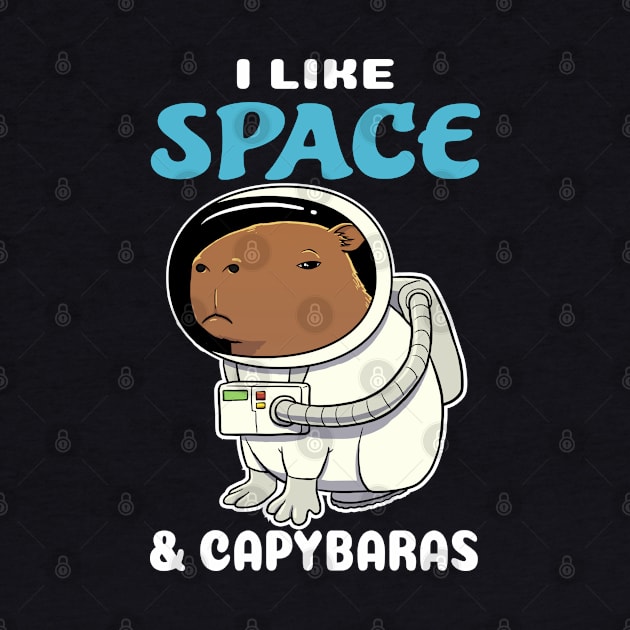 I Like Space and Capybaras Cartoon by capydays